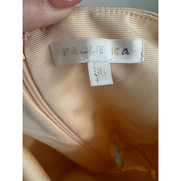 PAULE KA Womens Cream Bow Silk Dress Size 36 - Picture 7 of 8